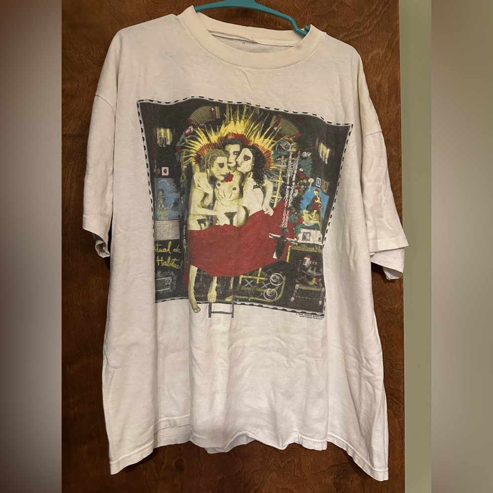 Graphic Print Jane’s addiction White T-Shirt vintage 1993